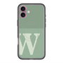スリムプロテクションプレミアムケース with MagSafe［ オリジナル - initial two tone - W green ］
