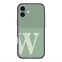 スリムプロテクションプレミアムケース with MagSafe［ オリジナル - initial two tone - W green ］