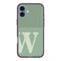 スリムプロテクションプレミアムケース with MagSafe［ オリジナル - initial two tone - W green ］