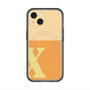 スリムプロテクションプレミアムケース with MagSafe［ オリジナル - initial two tone - X orange ］