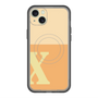 スリムプロテクションプレミアムケース with MagSafe［ オリジナル - initial two tone - X orange ］