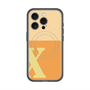 スリムプロテクションプレミアムケース with MagSafe［ オリジナル - initial two tone - X orange ］