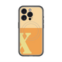スリムプロテクションプレミアムケース with MagSafe［ オリジナル - initial two tone - X orange ］