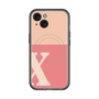スリムプロテクションプレミアムケース with MagSafe［ オリジナル - initial two tone - X pink ］