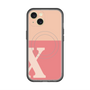 スリムプロテクションプレミアムケース with MagSafe［ オリジナル - initial two tone - X pink ］