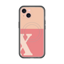 スリムプロテクションプレミアムケース with MagSafe［ オリジナル - initial two tone - X pink ］