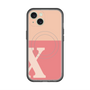 スリムプロテクションプレミアムケース with MagSafe［ オリジナル - initial two tone - X pink ］