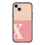 スリムプロテクションプレミアムケース with MagSafe［ オリジナル - initial two tone - X pink ］