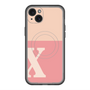 スリムプロテクションプレミアムケース with MagSafe［ オリジナル - initial two tone - X pink ］