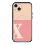 スリムプロテクションプレミアムケース with MagSafe［ オリジナル - initial two tone - X pink ］