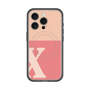 スリムプロテクションプレミアムケース with MagSafe［ オリジナル - initial two tone - X pink ］
