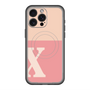 スリムプロテクションプレミアムケース with MagSafe［ オリジナル - initial two tone - X pink ］