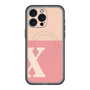 スリムプロテクションプレミアムケース with MagSafe［ オリジナル - initial two tone - X pink ］