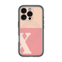 スリムプロテクションプレミアムケース with MagSafe［ オリジナル - initial two tone - X pink ］