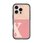 スリムプロテクションプレミアムケース with MagSafe［ オリジナル - initial two tone - X pink ］