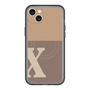 スリムプロテクションプレミアムケース with MagSafe［ オリジナル - initial two tone - X brown ］