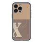 スリムプロテクションプレミアムケース with MagSafe［ オリジナル - initial two tone - X brown ］