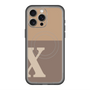 スリムプロテクションプレミアムケース with MagSafe［ オリジナル - initial two tone - X brown ］