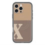 スリムプロテクションプレミアムケース with MagSafe［ オリジナル - initial two tone - X brown ］