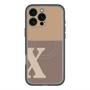 スリムプロテクションプレミアムケース with MagSafe［ オリジナル - initial two tone - X brown ］