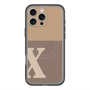 スリムプロテクションプレミアムケース with MagSafe［ オリジナル - initial two tone - X brown ］