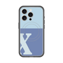 スリムプロテクションプレミアムケース with MagSafe［ オリジナル - initial two tone - X blue ］