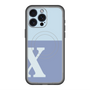 スリムプロテクションプレミアムケース with MagSafe［ オリジナル - initial two tone - X blue ］