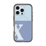 スリムプロテクションプレミアムケース with MagSafe［ オリジナル - initial two tone - X blue ］