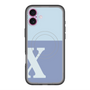 スリムプロテクションプレミアムケース with MagSafe［ オリジナル - initial two tone - X blue ］