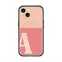 スリムプロテクションプレミアムケース with MagSafe［ オリジナル - initial two tone - A pink ］
