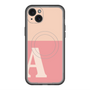 スリムプロテクションプレミアムケース with MagSafe［ オリジナル - initial two tone - A pink ］