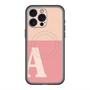 スリムプロテクションプレミアムケース with MagSafe［ オリジナル - initial two tone - A pink ］