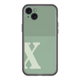 スリムプロテクションプレミアムケース with MagSafe［ オリジナル - initial two tone - X green ］