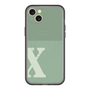 スリムプロテクションプレミアムケース with MagSafe［ オリジナル - initial two tone - X green ］