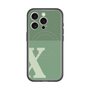 スリムプロテクションプレミアムケース with MagSafe［ オリジナル - initial two tone - X green ］