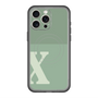 スリムプロテクションプレミアムケース with MagSafe［ オリジナル - initial two tone - X green ］
