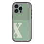スリムプロテクションプレミアムケース with MagSafe［ オリジナル - initial two tone - X green ］