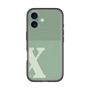 スリムプロテクションプレミアムケース with MagSafe［ オリジナル - initial two tone - X green ］
