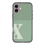 スリムプロテクションプレミアムケース with MagSafe［ オリジナル - initial two tone - X green ］