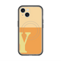 スリムプロテクションプレミアムケース with MagSafe［ オリジナル - initial two tone - Y orange ］
