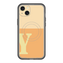 スリムプロテクションプレミアムケース with MagSafe［ オリジナル - initial two tone - Y orange ］