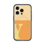 スリムプロテクションプレミアムケース with MagSafe［ オリジナル - initial two tone - Y orange ］
