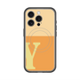 スリムプロテクションプレミアムケース with MagSafe［ オリジナル - initial two tone - Y orange ］