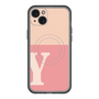 スリムプロテクションプレミアムケース with MagSafe［ オリジナル - initial two tone - Y pink ］