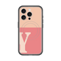 スリムプロテクションプレミアムケース with MagSafe［ オリジナル - initial two tone - Y pink ］