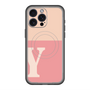スリムプロテクションプレミアムケース with MagSafe［ オリジナル - initial two tone - Y pink ］