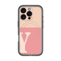 スリムプロテクションプレミアムケース with MagSafe［ オリジナル - initial two tone - Y pink ］