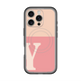 スリムプロテクションプレミアムケース with MagSafe［ オリジナル - initial two tone - Y pink ］