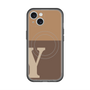 スリムプロテクションプレミアムケース with MagSafe［ オリジナル - initial two tone - Y brown ］