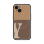 スリムプロテクションプレミアムケース with MagSafe［ オリジナル - initial two tone - Y brown ］